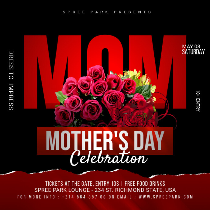 Mother' s day event poster Template PosterMyWall