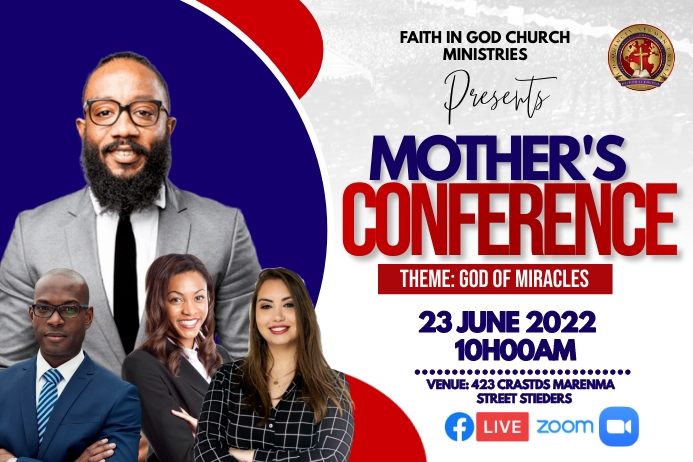 mother's conferene Etykieta template
