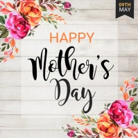 Mother's Day, Happy Mother's Day Square (1:1) template