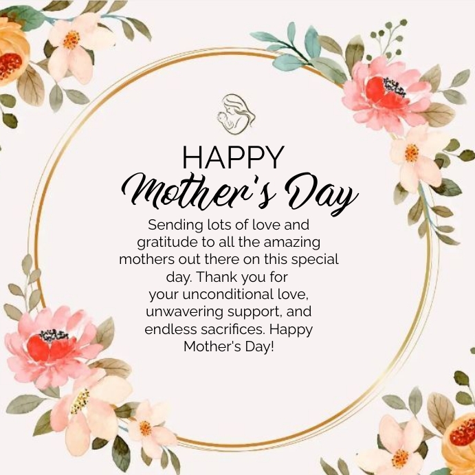 mother's day , hapoy mother's day facebook, h Template | PosterMyWall