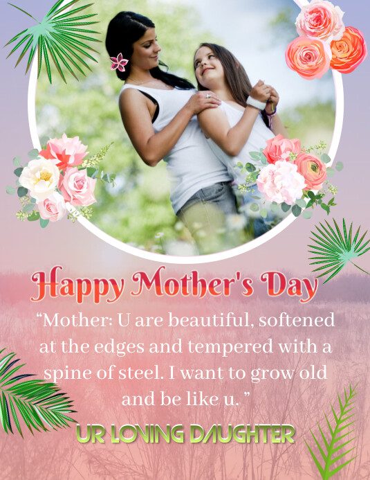 MOTHER'S DAY Template ใบปลิว (US Letter)