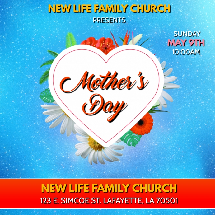 Copy of MOTHER'S DAY 2021 CHURCH FLYER TEMPLATE | PosterMyWall