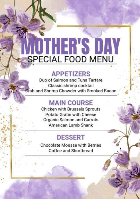 Mother's Day Ads A4 template