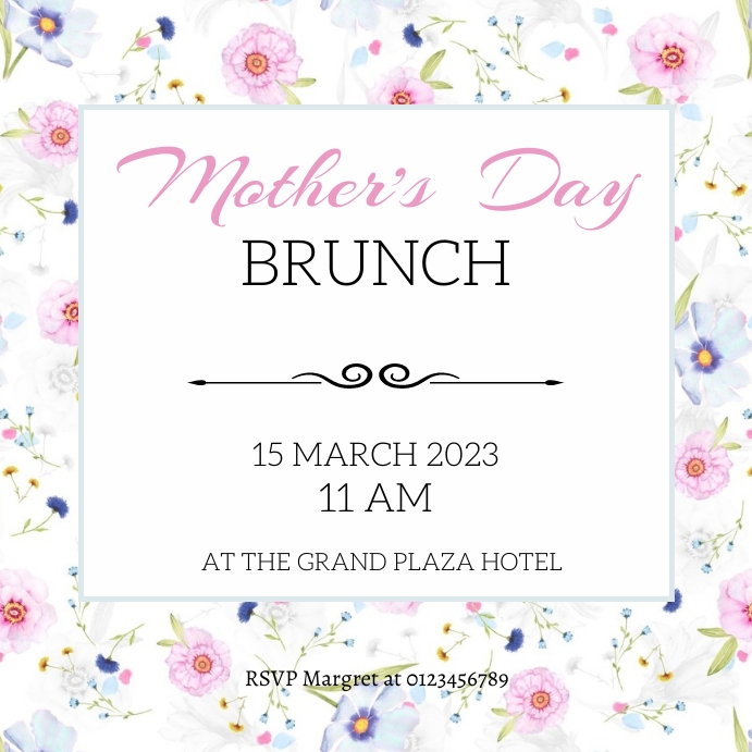 Copy of mother's day brunch PosterMyWall