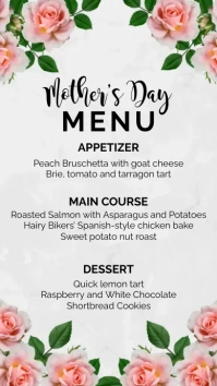 Mother's Day Brunch Menu Instagram Story template