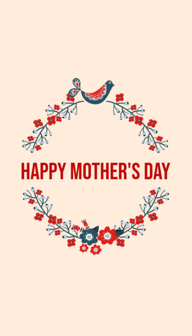 Mother's Day Business Card Wizytówka template