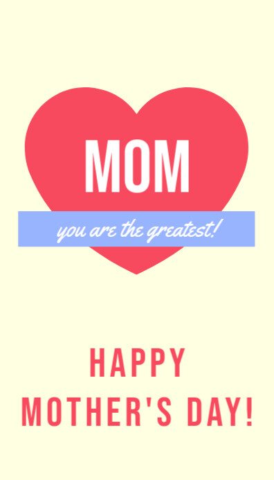 Mother's Day Business Card Wizytówka template