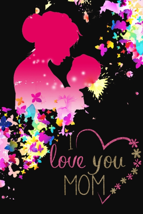 Mother's Day CARD Poster template