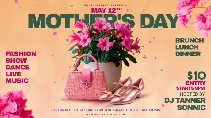 Mother's Day Celebration Digital Display (16:9) template