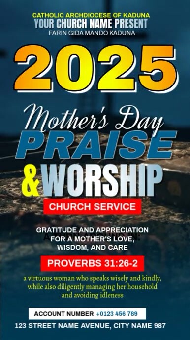 Mother's Day Church Template | PosterMyWall