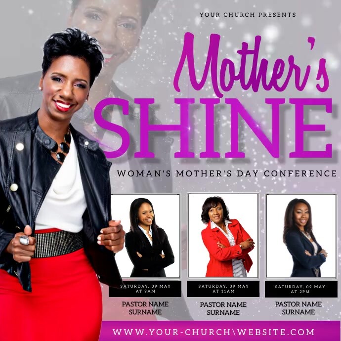 Mother's day church event flyer template | PosterMyWall