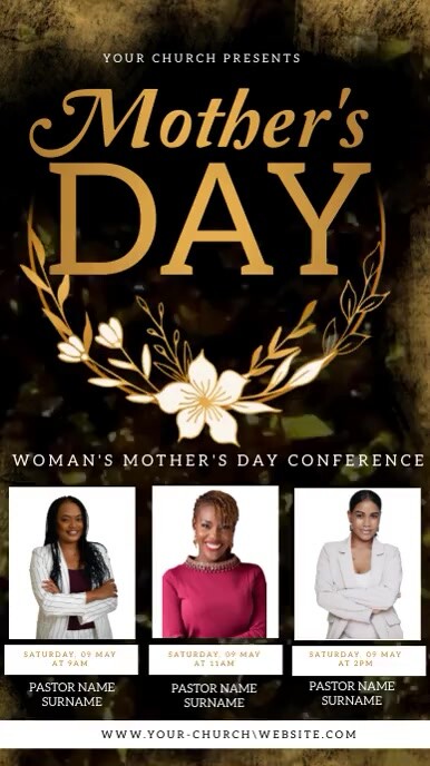 Mother's day church event flyer template | PosterMyWall