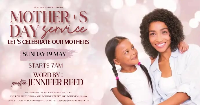 Mother's day church event flyer template | PosterMyWall