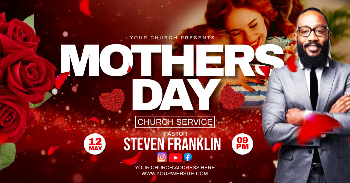 Mother's day church flyer Template | PosterMyWall