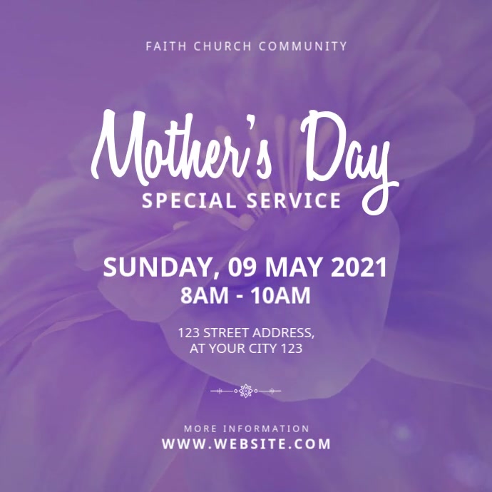 Copy of Mother's Day Church Service | PosterMyWall