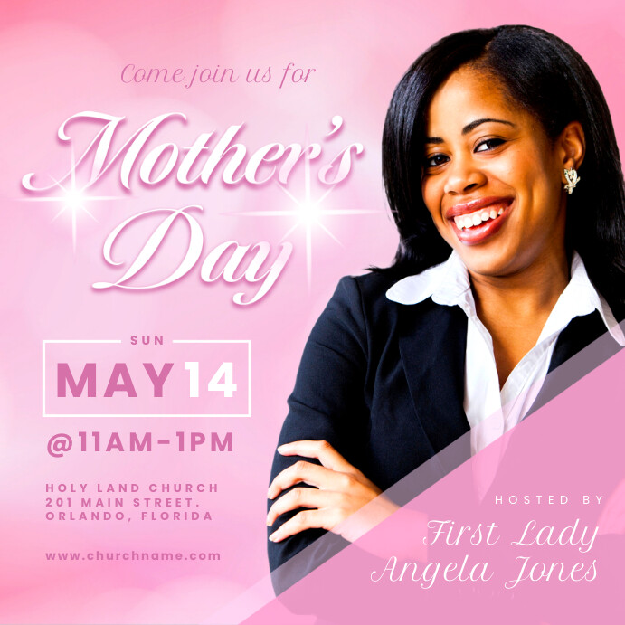 Mother's Day Church Service Template | PosterMyWall