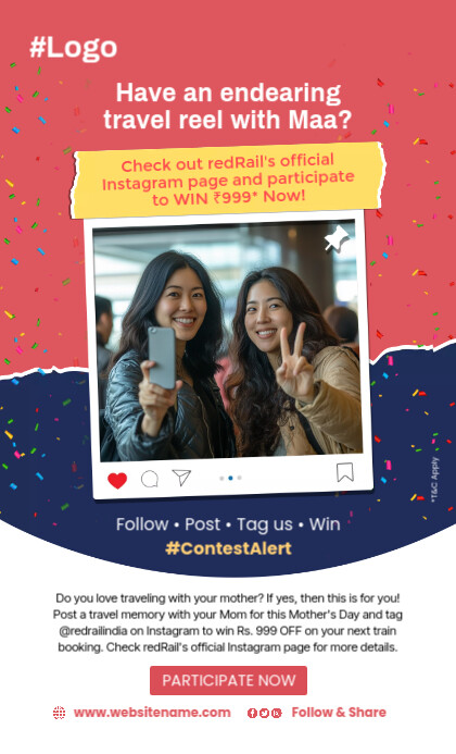Mother's Day Contest Alert Email Template | PosterMyWall