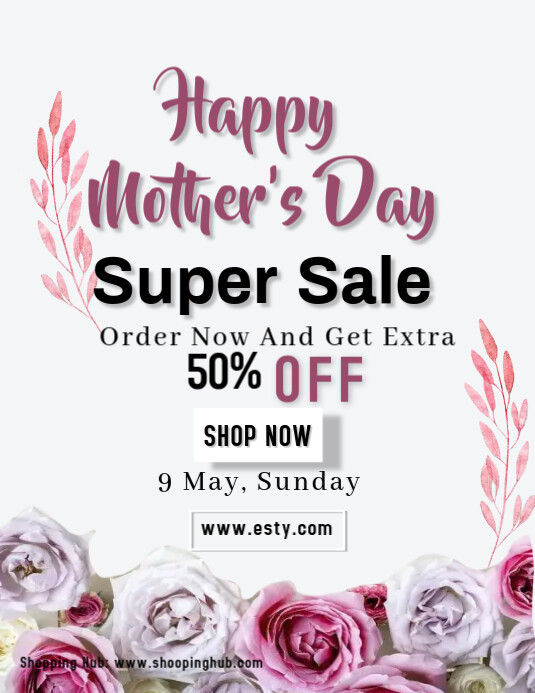 MOTHER'S DAY Flyer (US Letter) template