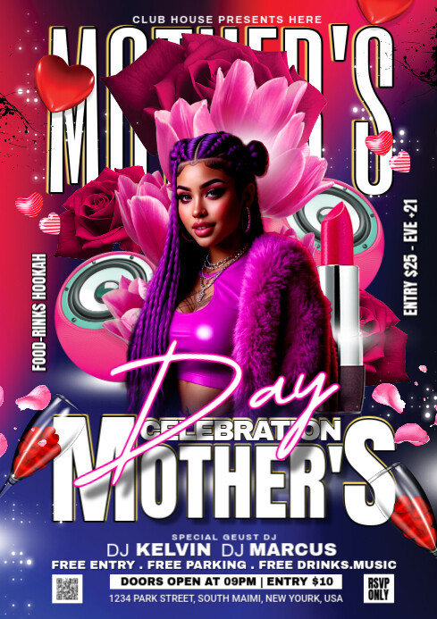 MOTHER'S DAY A3 template