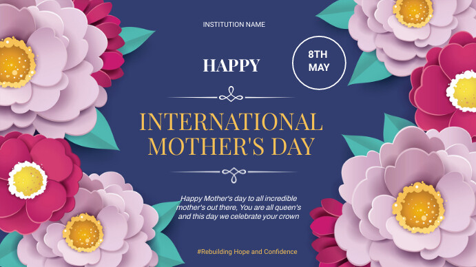Mother's day Prezentacja (16:9) template