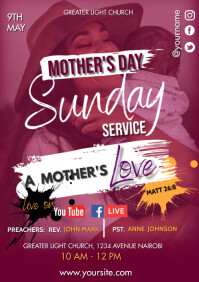 Mother's Day Service Template | PosterMyWall