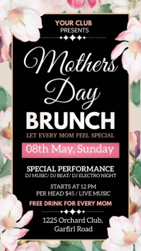 mother's day, valentine's day Ekran reklamowy (9:16) template