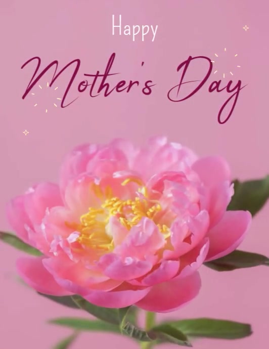 Mother's day Ulotka (US Letter) template