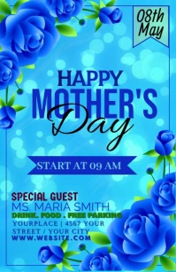 mother's day Half Page Wide template
