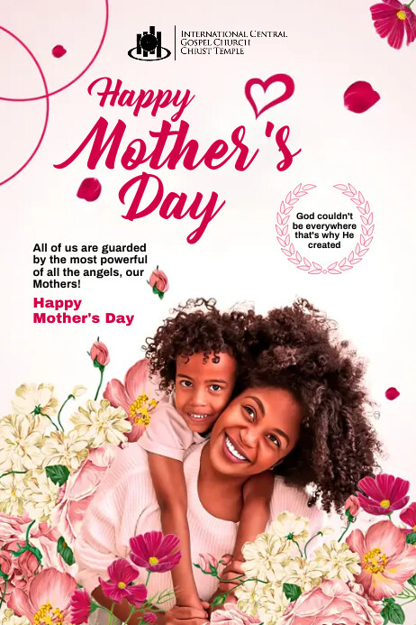 Mother's Day 海报 template
