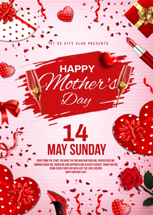 Mother's day A6 template