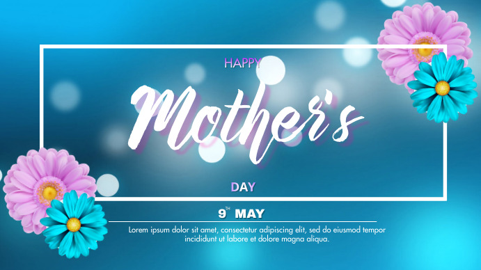 Mother's Day Digital Display (16:9) template