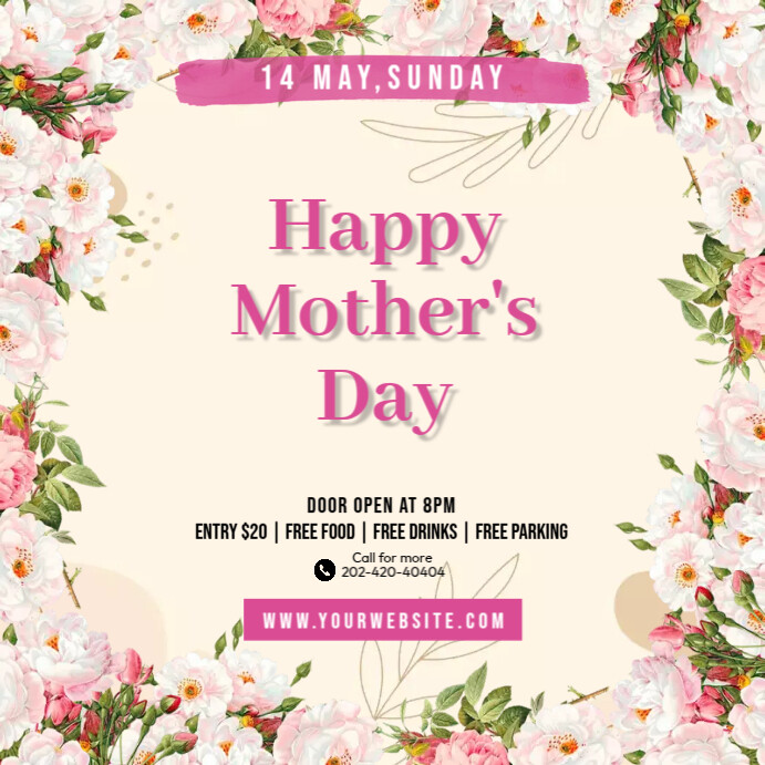 Mother's Day Event Template PosterMyWall