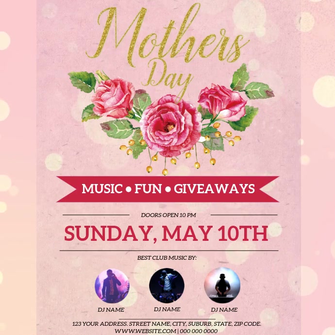 Mother's day Event template PosterMyWall