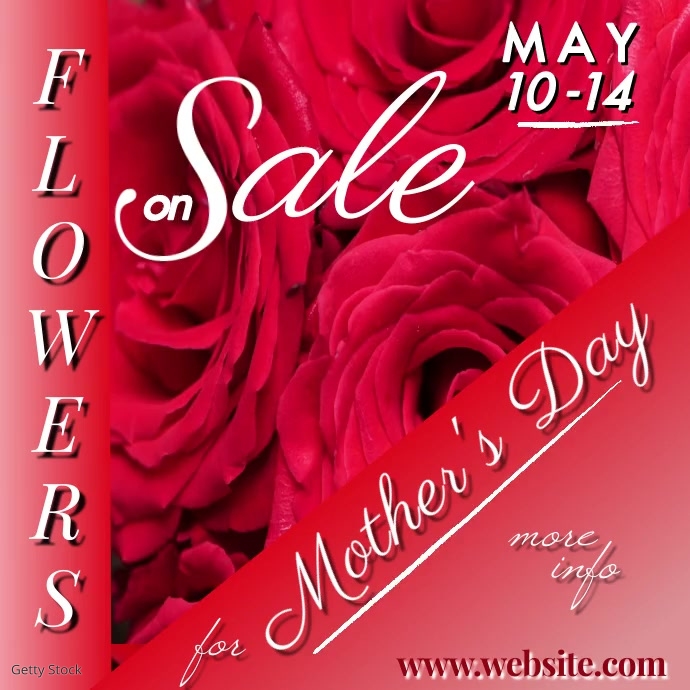 Mother's Day Floral Sale Template PosterMyWall