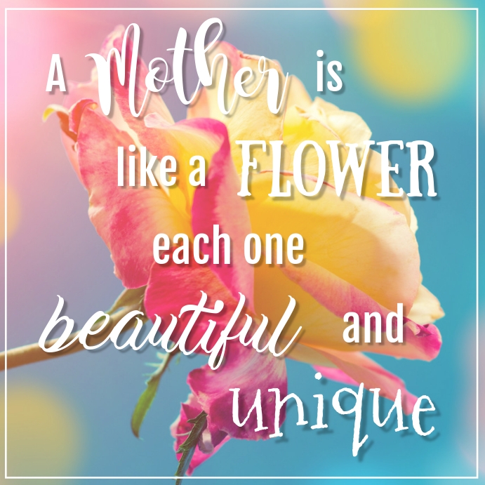 Mother's Day Flower Post 4 Template | PosterMyWall