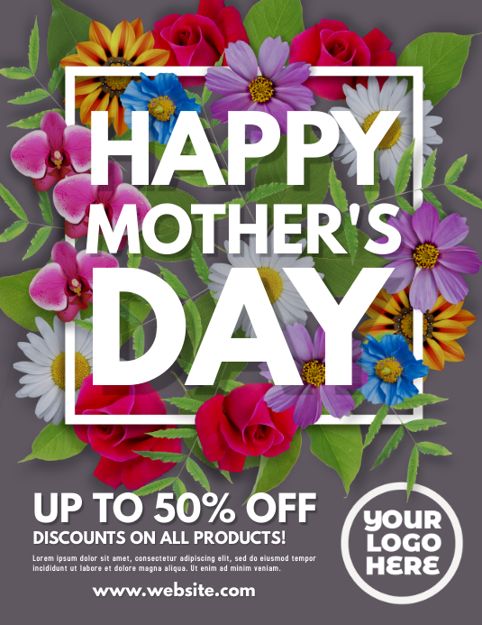 Copy of Mother's Day Flowers Sale Flyer PosterMyWall