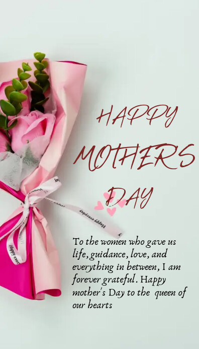 Mother's day flyer Wizytówka template