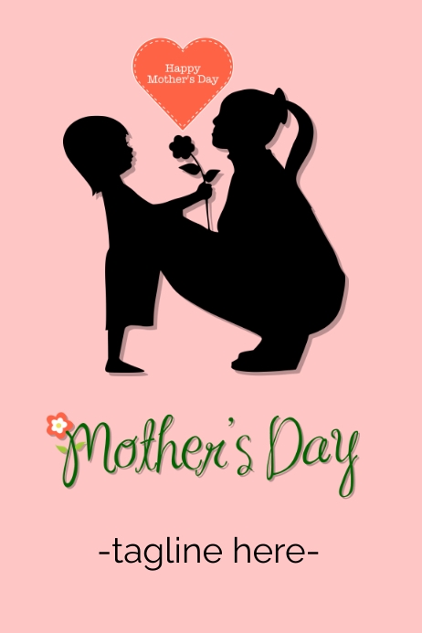 mother's day flyer Poster template
