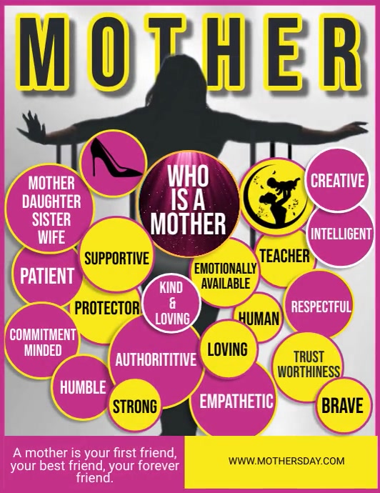 Mother's Day Flyer Ulotka (US Letter) template