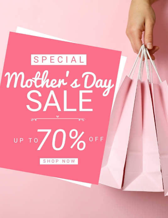 Mother's Day Flyer Sale template
