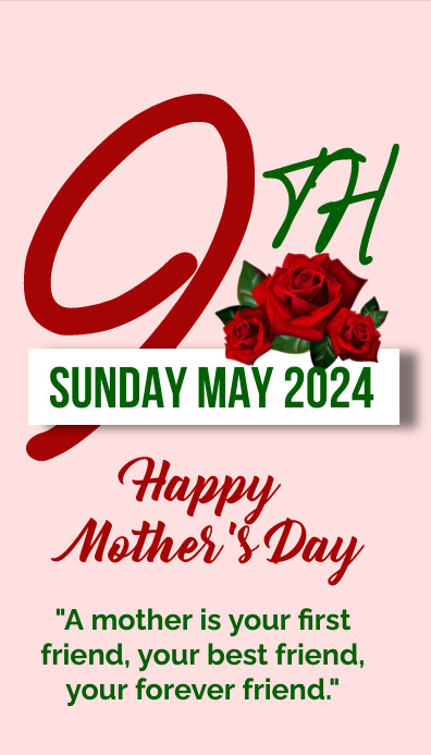 mother's day  flyers Wizytówka template