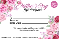 Red Mothers Day Spa Gift Certificate Template PosterMyWall Red Mothers Day Spa Gift Certificate Template PosterMyWall