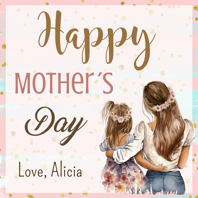Mother's Day Gift Tag Template Instagram Post