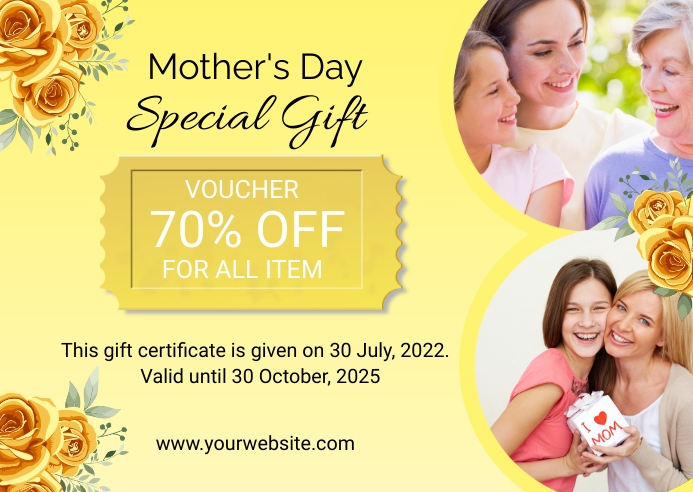Serene Mothers Day Gift Vouchers View Concept Serene Mothers Day Gift Vouchers View Concept