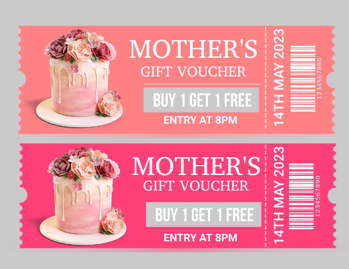 Mother's Day Gift Voucher Post Template PosterMyWall