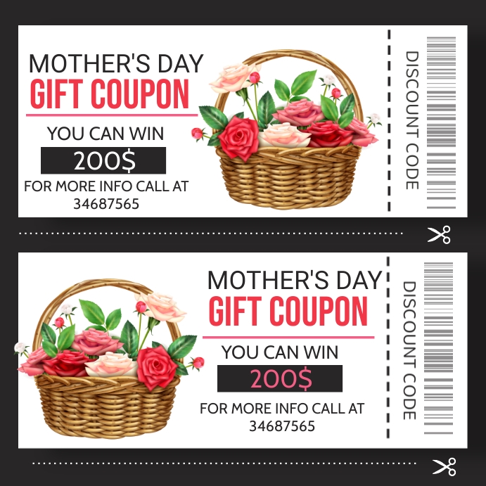 mother's day gift vouchers Template PosterMyWall
