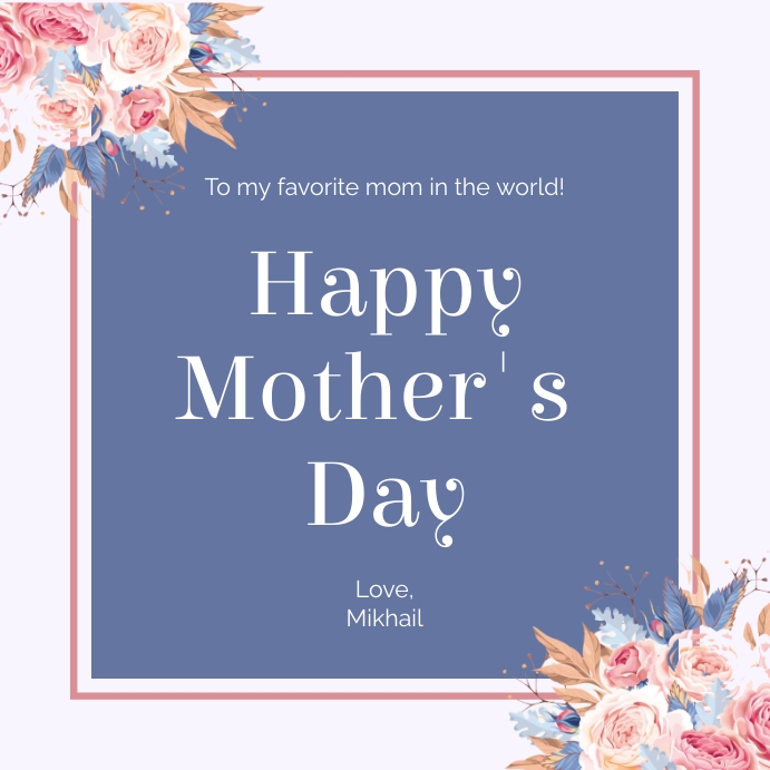 Mother's Day Greeting Card Template | PosterMyWall