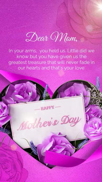 Mother's Day Greeting Instagram Story template