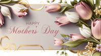 Mother's Day Greeting Flyer Digitale Vertoning (16:9) template