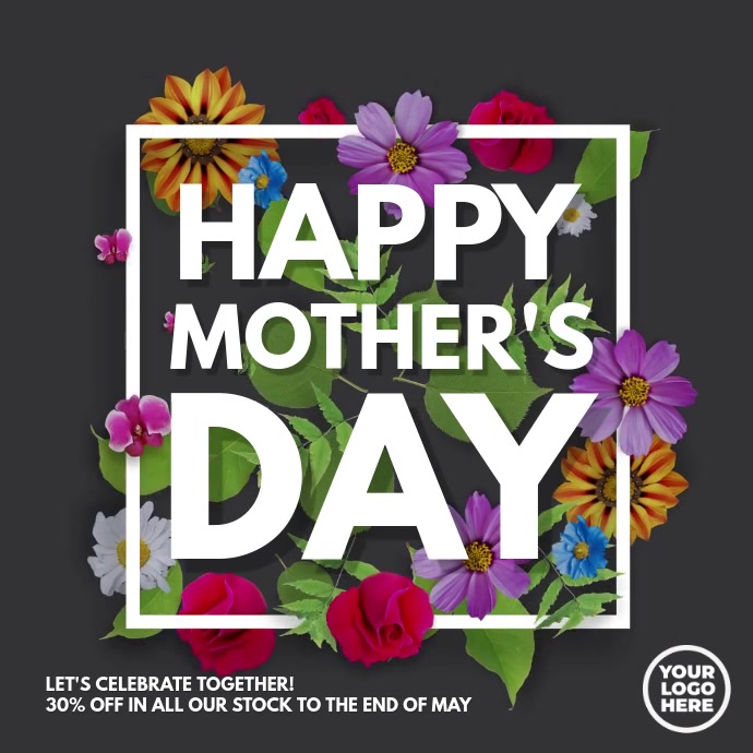 Mother's Day Greeting Post Kwadrat (1:1) template